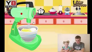 Играем в игру выпекаем вкуснейшие кексы Play the game bake delicious cupcakes
