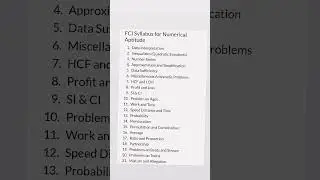 FCI  Ag 111 exam syllabus/ FCI AG 3 exam  syllabus 2024