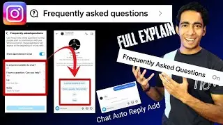 Instagram Frequently Asked Questions Setting Kaise Kare | How To Auto Reply Messages On Instagram