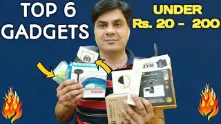 Top 6 Very Useful Interesting Gadgets Unboxing | Rs 20 to 200