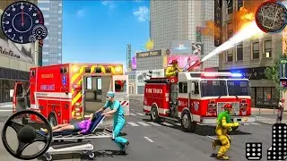 Fire Truck city Rescue Simulator / Emergency Fire truck Driving 3D Android Gameplay 