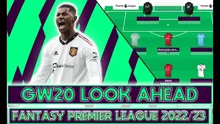 FPL GW20: LOOK AHEAD - STICK WITH RASHFORD?!?!