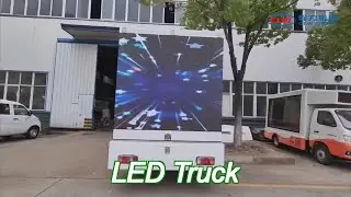 isuzu full color outdoor mobile led advertising truck , cinema led mobile billboard truck