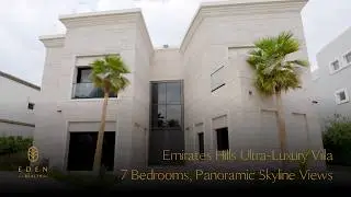 Emirates Hills Ultra-Luxury Villa | 7 Bedrooms, Panoramic Skyline Views