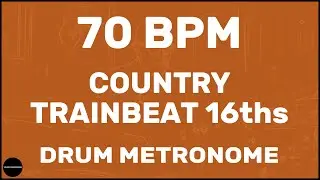 Country Trainbeat 16ths | Drum Metronome Loop | 70 BPM