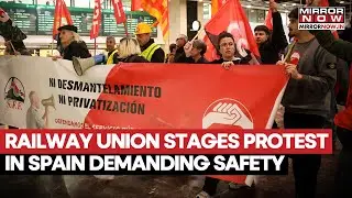 Spain: Railway Unions Hold Strike In Capital Madrid Demanding Increase In Safety Measures | Watch