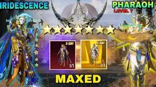 MAXED IRIDESCENCE X-SUIT + LEVEL 7 PHARAOH X-SUIT #pubgmobile #rtgamingyt #xsuit #createopening