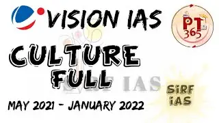 FULL CULTURE PT 365 2022 OF VISION IAS FOR #upsc #spsc  @sirfIAS