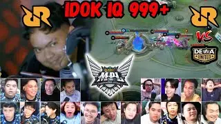 WHAT A PLAY? IQ IDOK 999+ ! REAKSI STREAMER RRQ HOSHI VS DEWA UNITED MPL ID S15!
