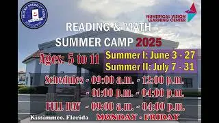 2025 Reading and Math Summer Camp &mdash; for children ages 5 to 11!
