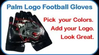 Palm Logo Gloves / Palm Logo Football Gloves / Custom Sports Gloves (602) 326-4290