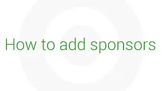 How to Add Sponsors