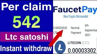 Per claim 542 satoshi😱/Ltc faucet instant payout