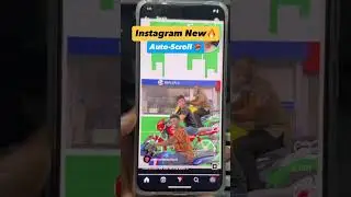 New Instagram Feature 🥶 Auto-Scroll #technews #instagramnewfeature