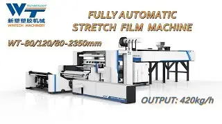 WINTECH 2350mm five layers stretch film machine with metering pump