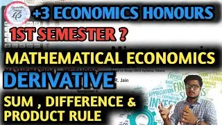 DERIVATIVE | SUM, DIFFERENCE & PRODUCT RULE | +3 1st SEMESTER