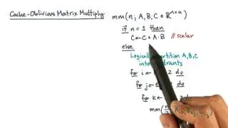 Cache-Oblivious Matrix Multiply