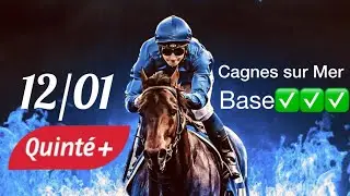 PRONOSTIC PMU QUINT&Eacute; du JOUR LUNDI 12 JANVIER 2026