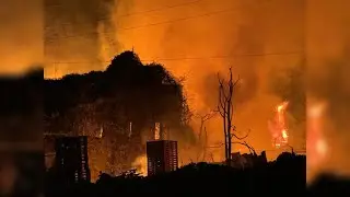 Crews put out 'massive' blaze at southeast Atlanta pallet business, fire and rescue says