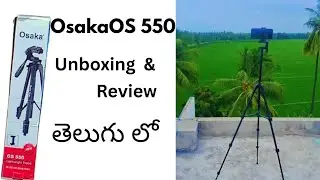 Osaka OS 550 Tripod unboxing & review in telugu #viral#unboxing 