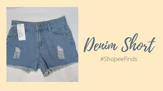 🛒 shopee finds 🤍 denim short #Shorts