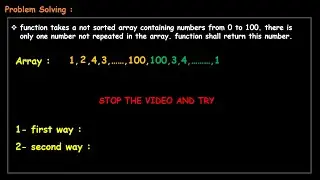 function takes an array containing num from 0 to 100.there is only one num not repeated in the array