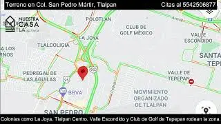 Tlalpan, San Pedro Martir ♡Se Vende Terreno 255m2 en esquina♡