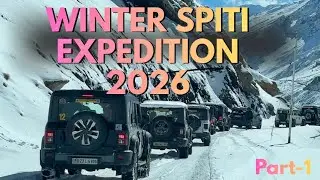 WINTER SPITI EXPEDITION 2026 | 15 Cars Conquer Frozen Himalayas ❄️🚙 | Ultimate Snow Drive
