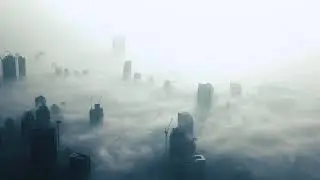 Downtown Dubai - Morning Fog