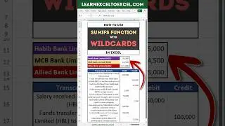 SUMIFS with Wildcards in Excel: Conditional Sum with Partial Match - SUM IF Contains Partial Text
