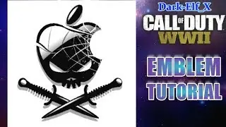 COD WW2 Emblem - Apple Skull (Black & White ) Darkelf X