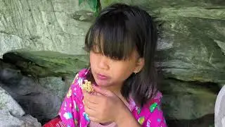 Find vegetables, bamboo shoots to bring to the market, daily life, alone life