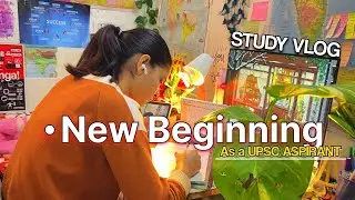 New Beginning ✨as a UPSC ASPIRANT : An Ordinary Day in the Life of UPSC ASPIRANT #upsc #studyvlog