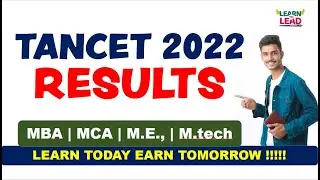 RESULTS | TANCET 2022 | #annauniversity | MBA | MCA |M.E | M.Tech