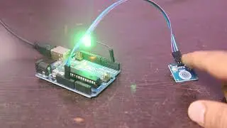 Capacitive Touch Sensor with Arduino use as a Toggle Switch
