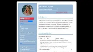 How to Create a Professional CV for Free | FastCVMaker.com Tutorial