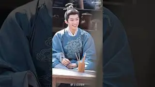Wang Xing Yue smiling on set of Unveil Jadewind