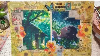  Silent Time: Relaxing in the Rain | A Creative Journaling Escape#journalwithme #scrapbooking 