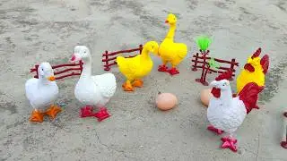 Uboxing For Mini Farming Project 🐓 Toy Farm Animals Play Set | Hen, Duck & Eggs Toy Video
