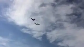 OIl Spill Reponse Boeing 7272s fly over the Isle of Wight | Isle of Wight Radio