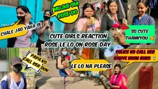 WATCH: How Girls React when Asked for a Rose on Rose Day!