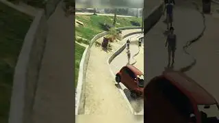 Hilarious trick shot crash into NPC in GTA! 🤣 #gta #youtubeshorts #shorts #gta5 #gaming #shortsfeed