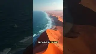 desierto y oceano en namibia