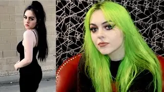 Black To Neon Green Hair Transformation.