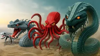 Evolution of LEGO Mythical Serpent &ndash; Ancient World Monsterverse!  Bricks Build