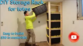DIY Storage rack for totes