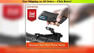 Mountain Bike Stem Phone Holder,Bicycle Mobile Phone Mount?Road MTB Handlebar Quick Lock Bracket
