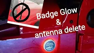 Jeep Gladiator Antenna Delete and Badge Glow Install.