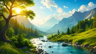 Peaceful Morning Piano - Calming Bird Chirping for Energy