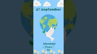 International Peace Day. 21 September. अंतर्राष्ट्रीय शांति दिवस Vishwa Shanti Diwas. #peace #shorts
